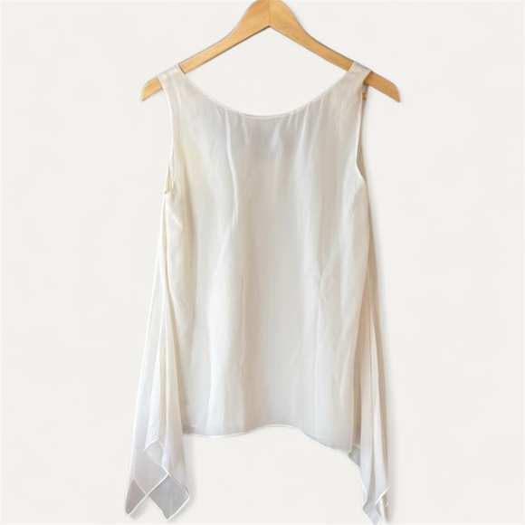 ST. JOHN 100% Silk Asymmetrical Blouse - Picture 14 of 14